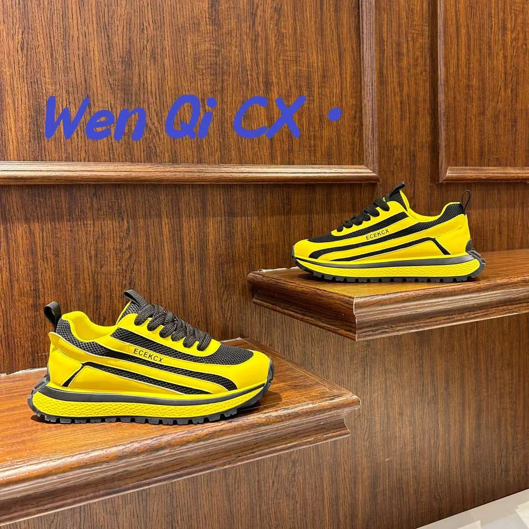 【文麒优选】春夏季新款男鞋韩版拼色简约舒适百搭潮流时尚休闲鞋