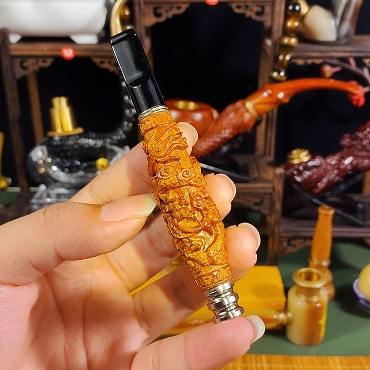 高端定制金丝楠烟嘴