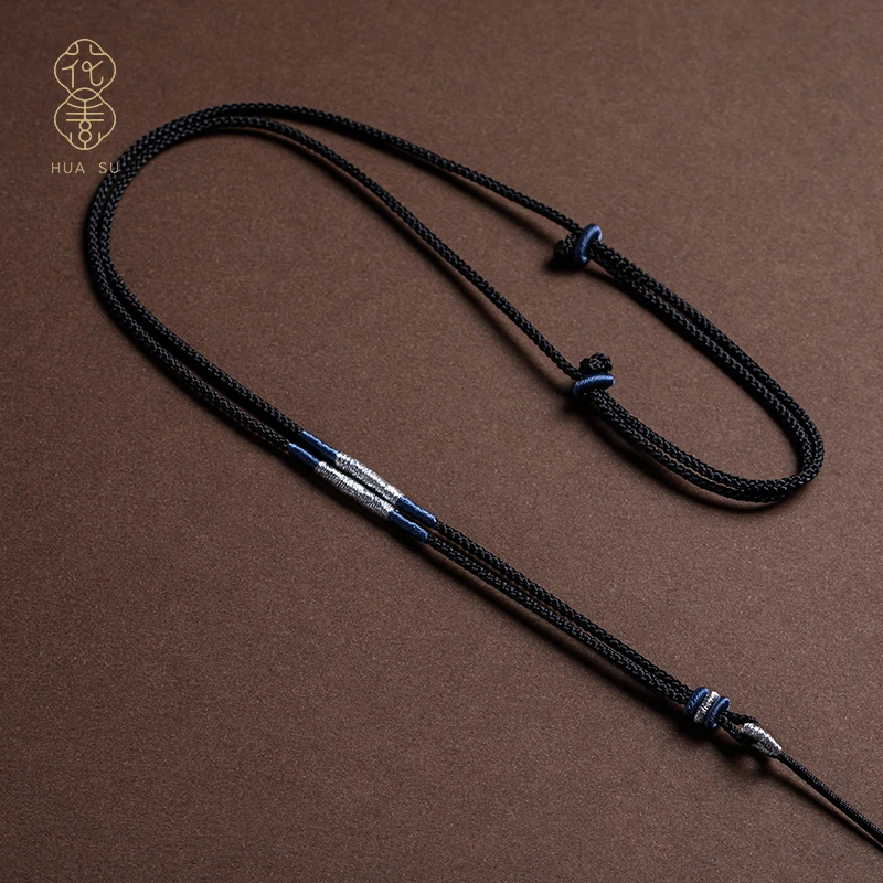 手工编织材料项链绳细吊坠挂绳挂饰绳子可调节玉坠编绳项链