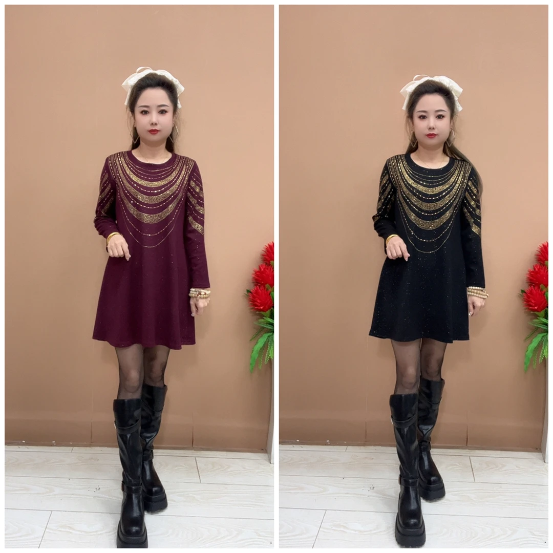 388洋气钻钻连衣裙