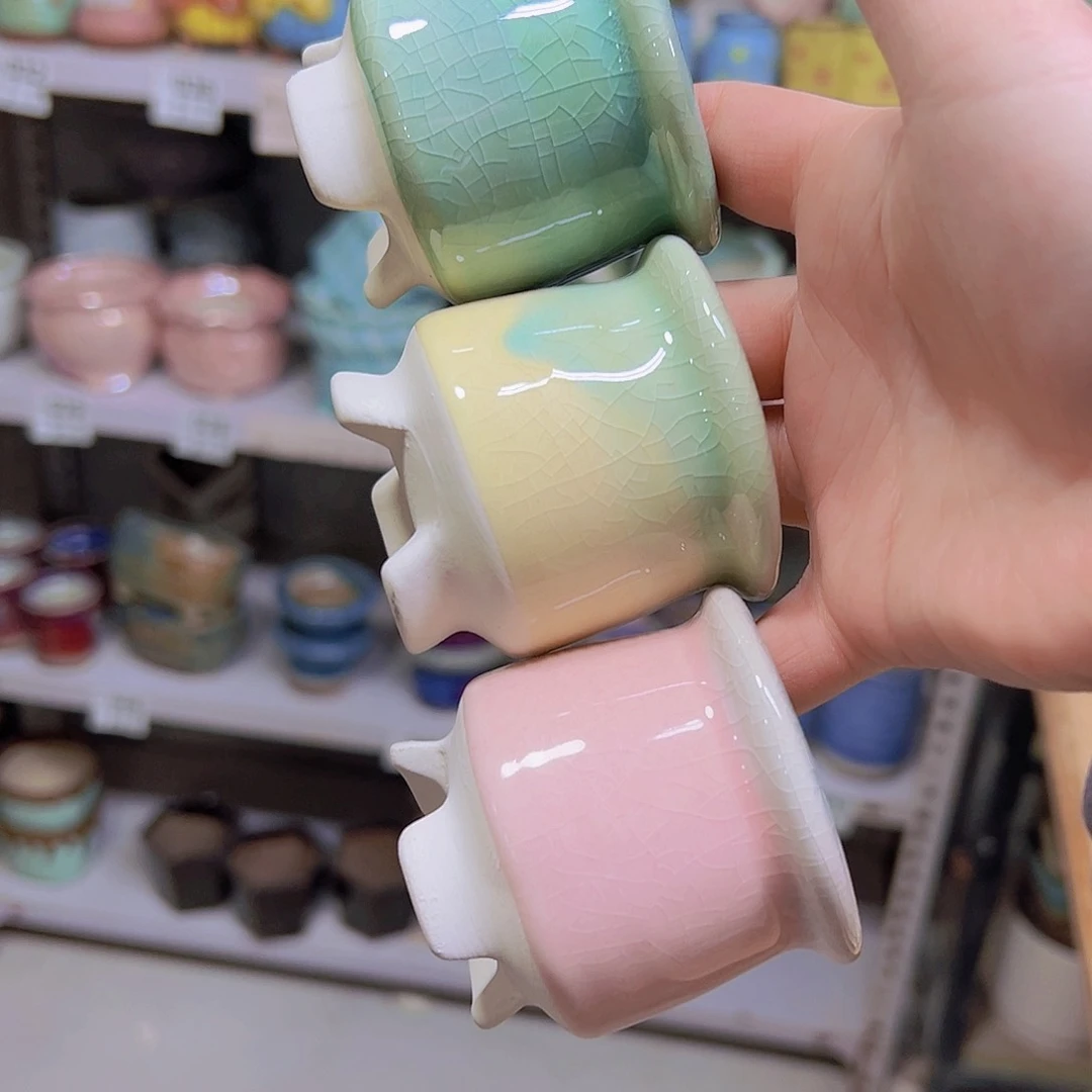 红陶陶瓷花盆当场满12包邮