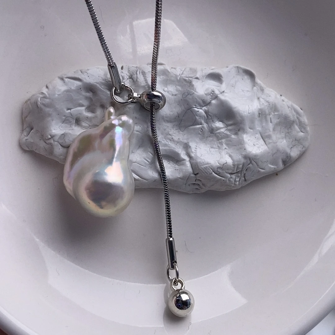 合金淡水珍珠颈饰微瑕