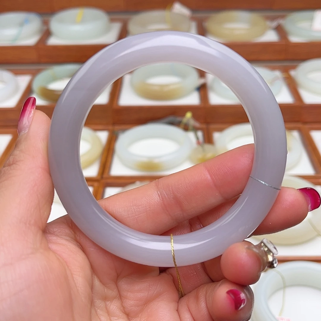 和田玉手镯未镶嵌60