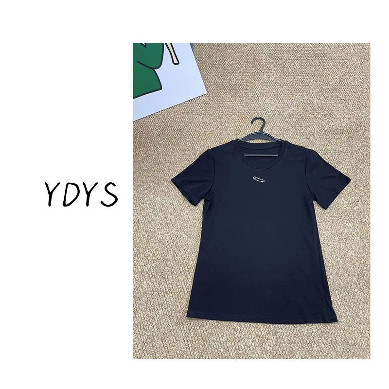 【YDYS】25K00189 2025新款时尚气质小众设计感T恤