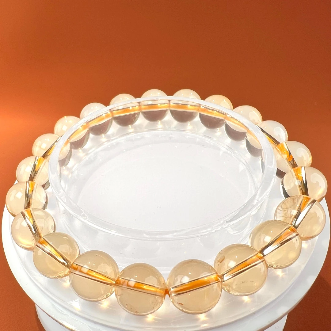 黄水晶单圈 珠径7-8mm 手围15cm