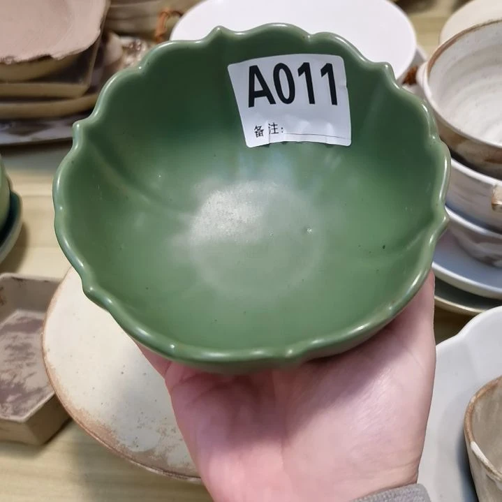 瓷片正品粗陶米饭碗一个