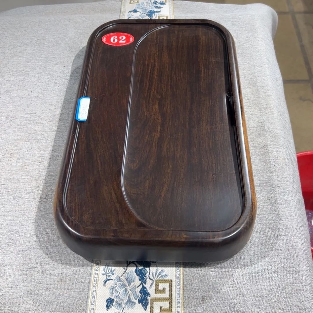 木非洲进口黑檀实木茶盘49x27x4.5