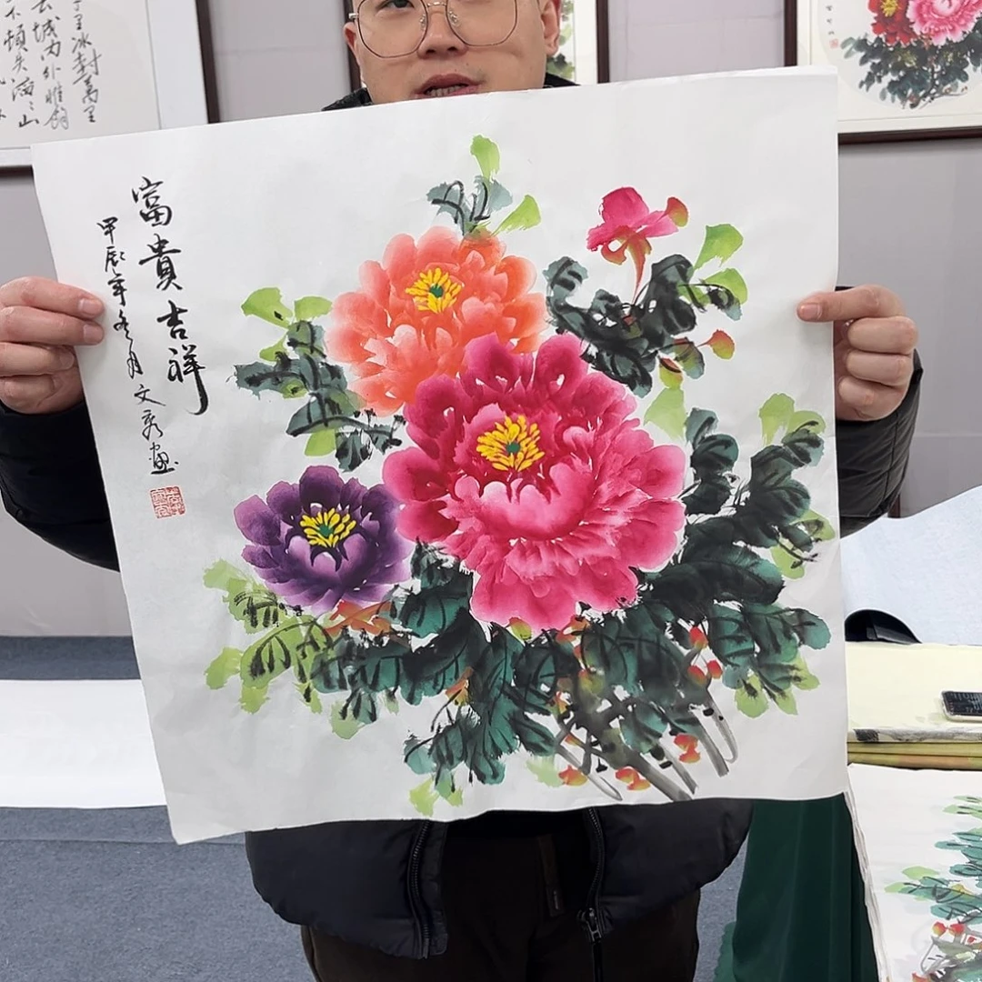 国画宣纸国画作品纯手绘