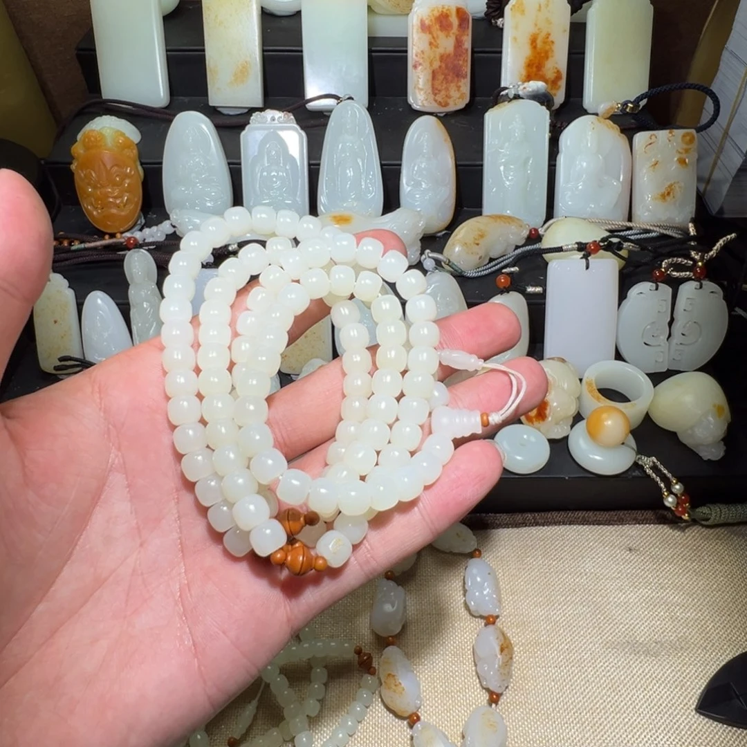 和田玉项链未镶嵌u****二