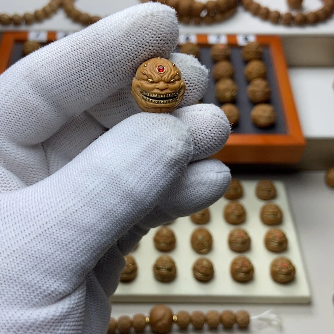 文玩核桃吊坠王*贵猴头核桃六目恶僧单颗