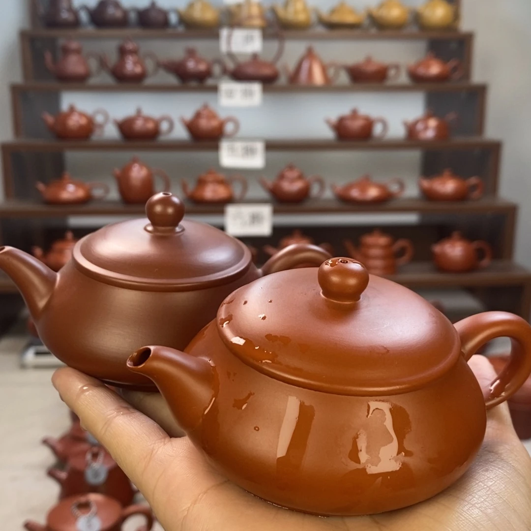Y***仔紫砂茶壶潮州手拉壶明炉壶2把