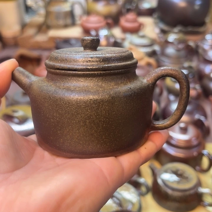 茶壶紫砂宜兴紫砂原矿泥料150瑕