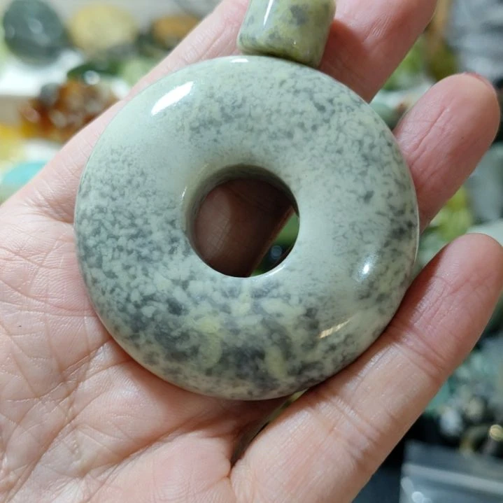 岫玉平安扣未镶嵌