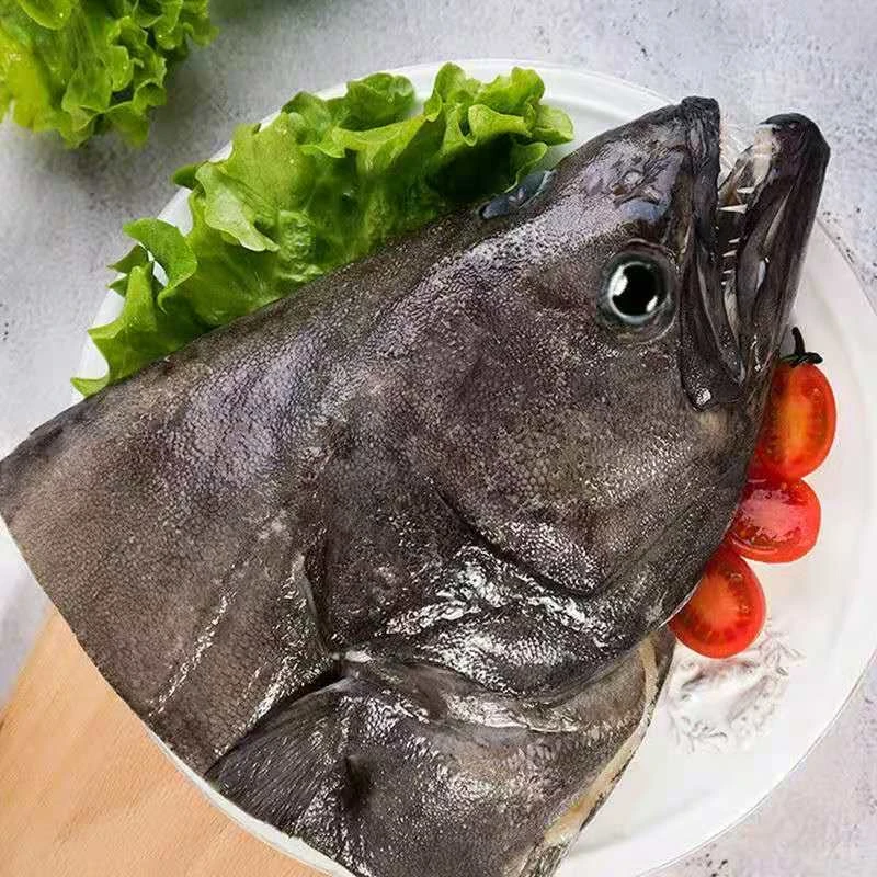 顺丰包邮好大碟鱼头苏州发货冷冻雅片鱼头 比目鱼头含冰1.1斤以上