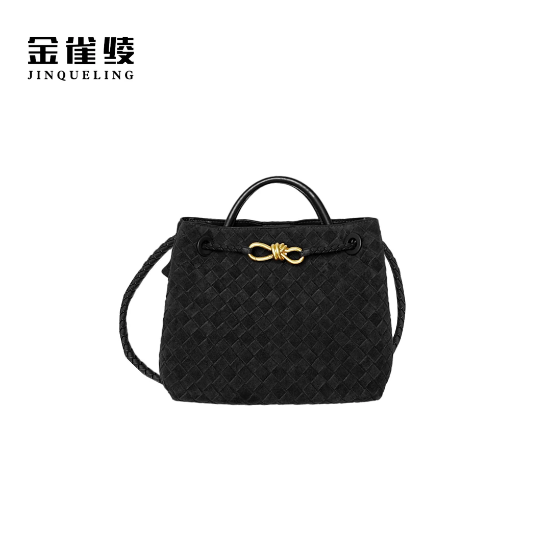 金雀绫【拾光记】欧美风单根托特包中性风编织斜挎包SZAK5BB172