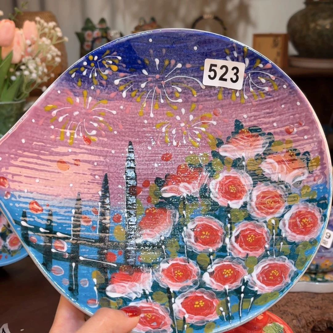 景德镇手绘高温釉下彩陶瓷茶具