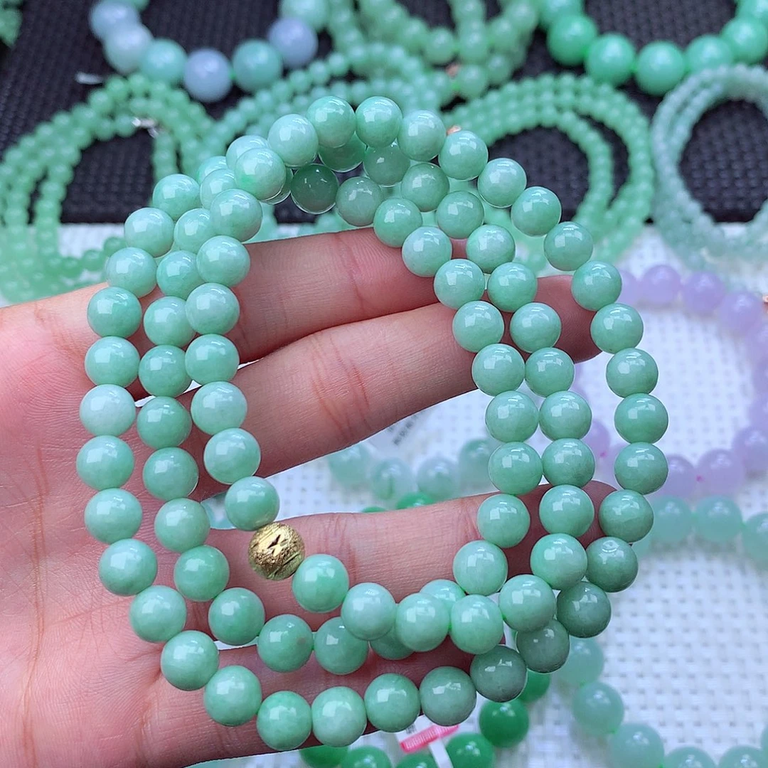 翡翠未镶嵌毛衣链