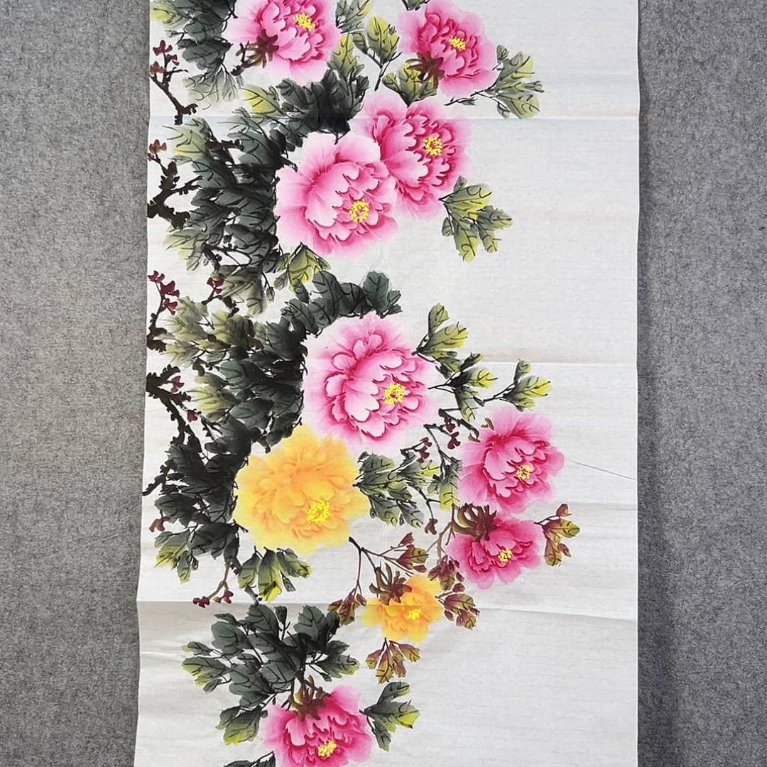 国画038 牡丹花等经济植物和花卉资源