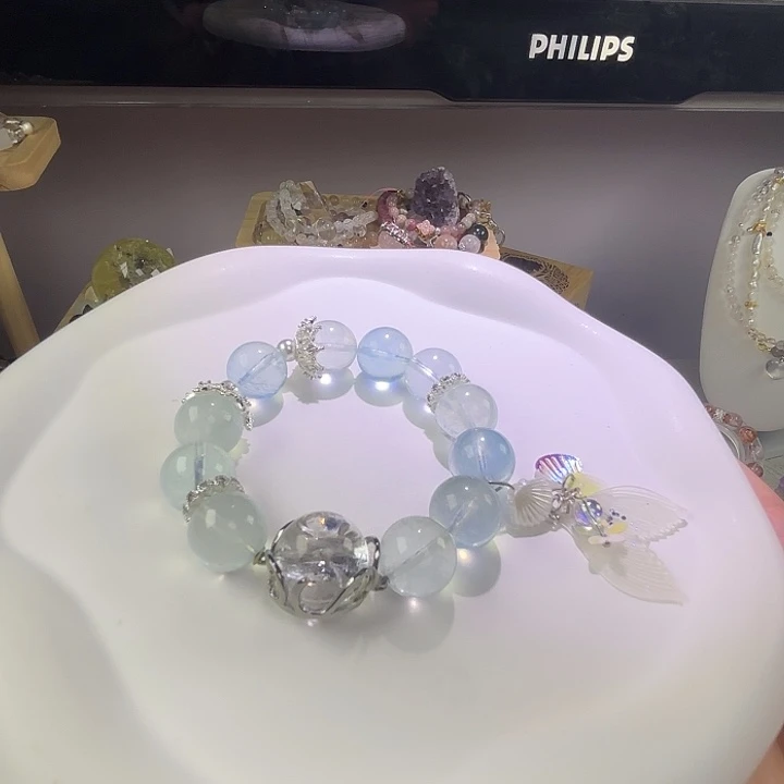 咩***呀纯铜珐琅洛兮鱼尾手链