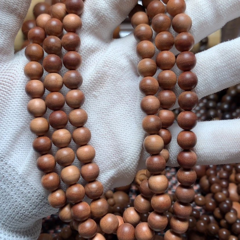 【闪购商品】檀香木手串/手链晴**李0.8*108横纹尾货处理价
