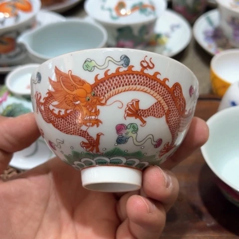 纯手绘精品盖碗杯