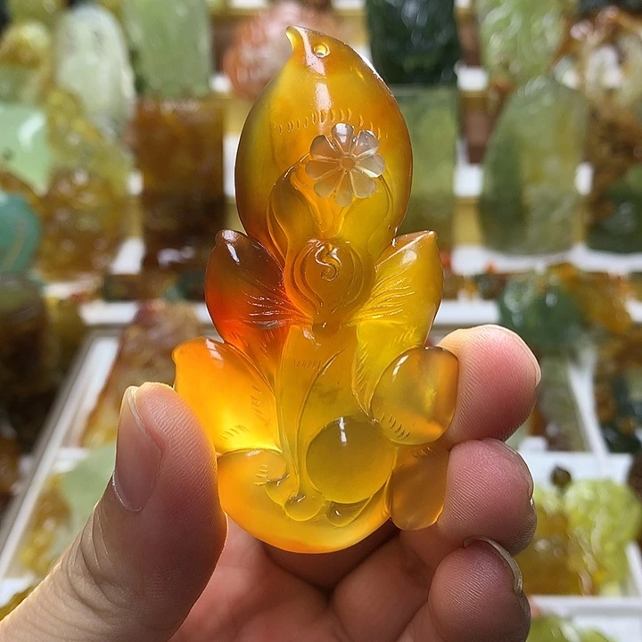 蛇纹石玉未镶嵌珠宝半成品