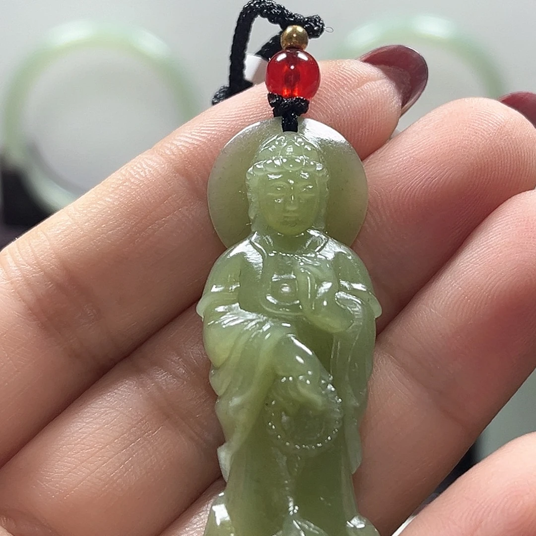 和田玉未镶嵌吊坠(不含链)