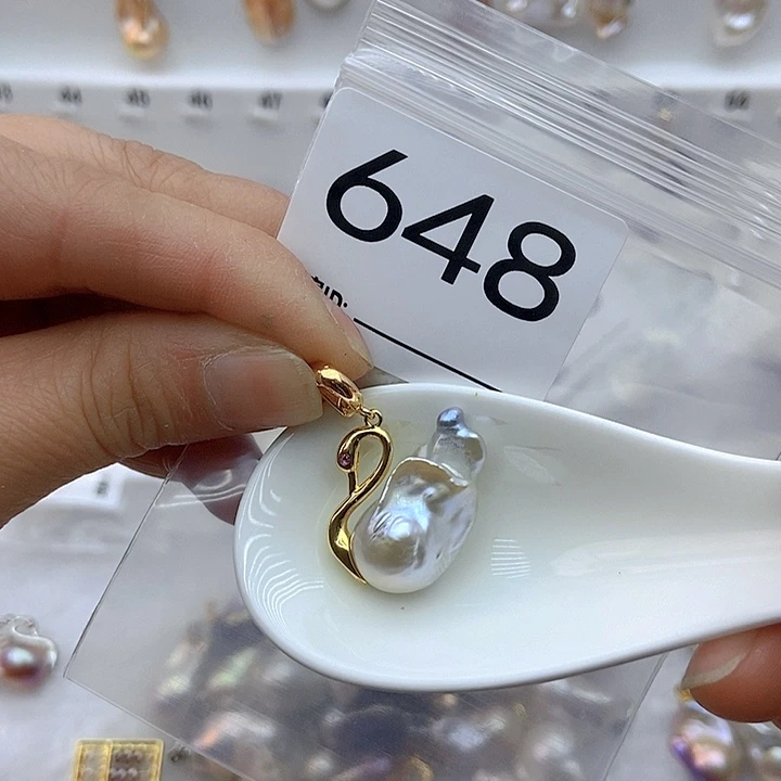 淡水珍珠颈饰银S925镶嵌