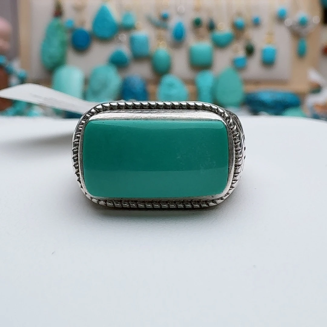 绿松石配饰银S925镶嵌