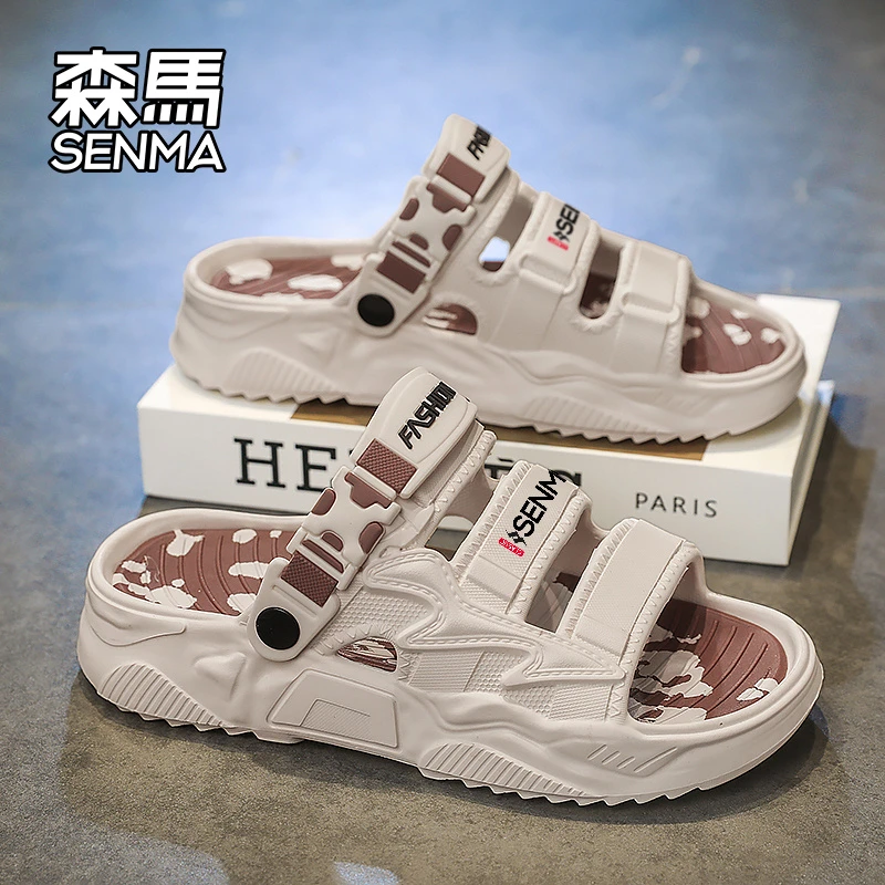森马凉鞋男款夏季外穿厚底耐磨男士户外运动防滑防臭大码沙滩拖鞋
