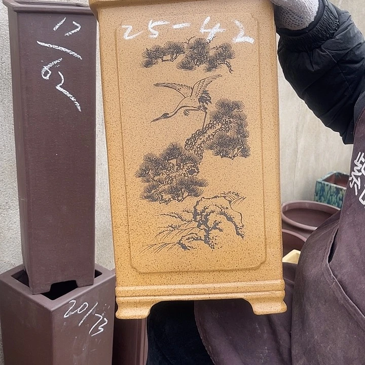 紫砂花盆紫砂等传统