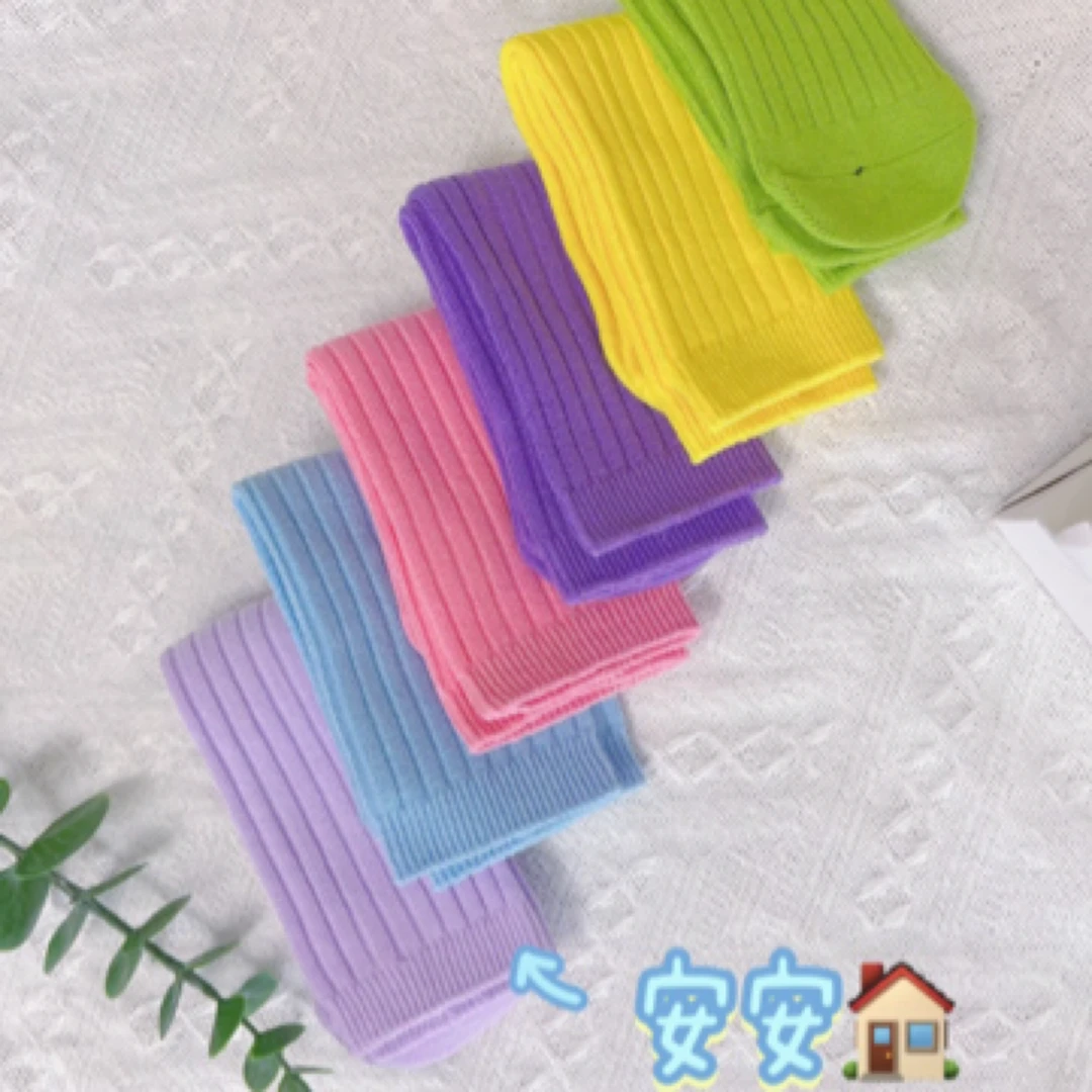 夏季甜美休闲风女简约袜子纯色长袜百搭lulu风