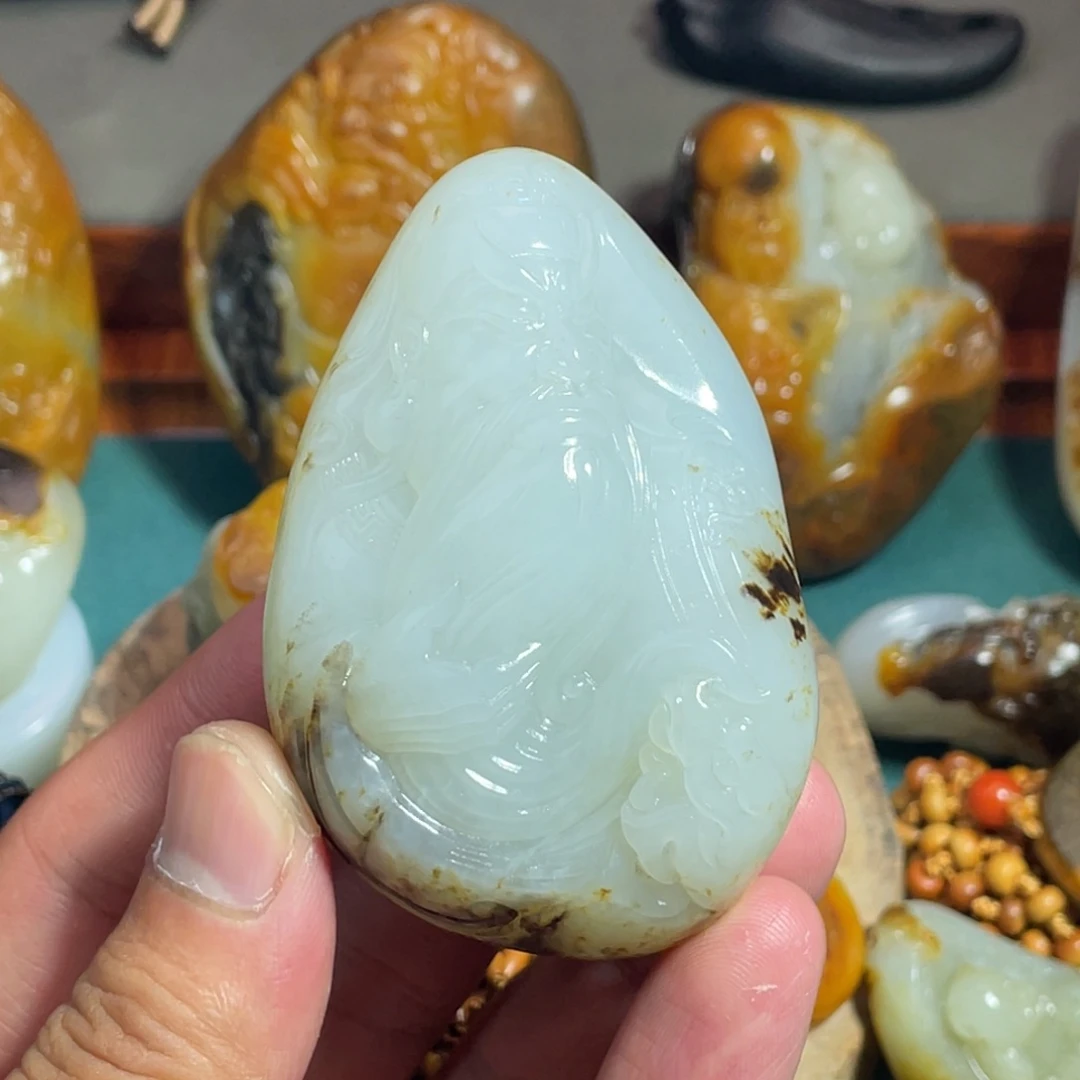 吊坠(不含链)未镶嵌和田玉