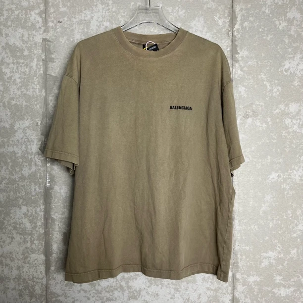 未使用 Balenciaga/巴黎世家 XL*1/前后刺绣logo短袖/10712