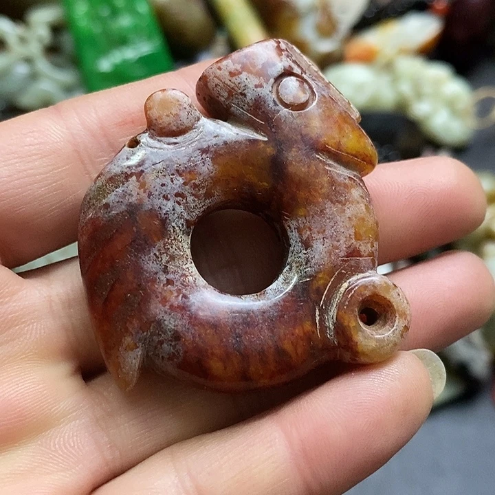 白玉菩提吊坠把件