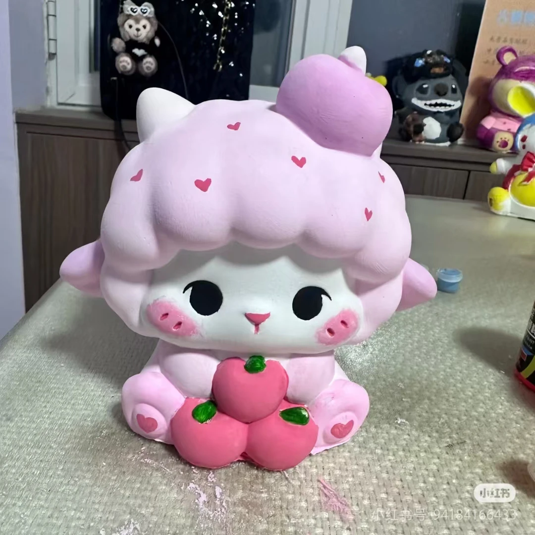 创意DIY手工玩具迷你网红款石膏娃娃涂鸦涂娃娃石膏精英玉桂儿童