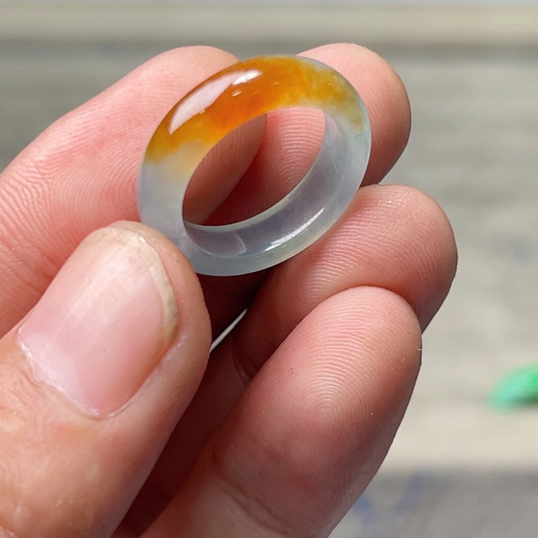 定制翡翠未镶嵌圈口15号