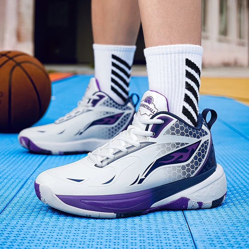 学生党篮球鞋2025秋冬新款防水防滑耐磨青少年初中生大码运动球鞋