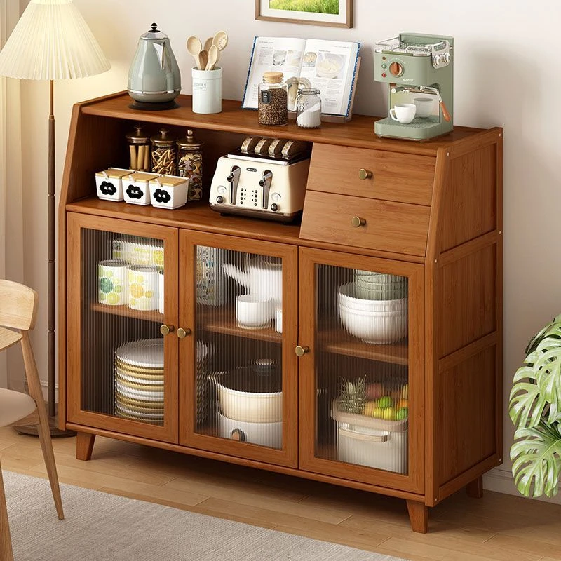 茶水柜餐边柜置物柜新中式厨房柜子储物柜客厅靠墙收纳柜置物架子