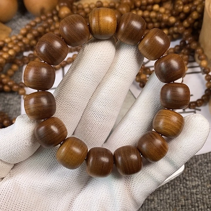 檀香木手串/手链老山檀香黑肉虎纹檀香王15/16沉水