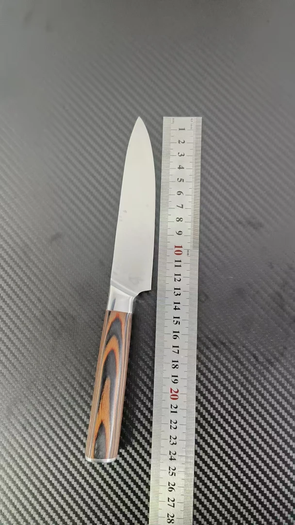 彩木大水果刀主厨家用菜刀切菜切肉超锋利斩切两用刀厨师西厨刀