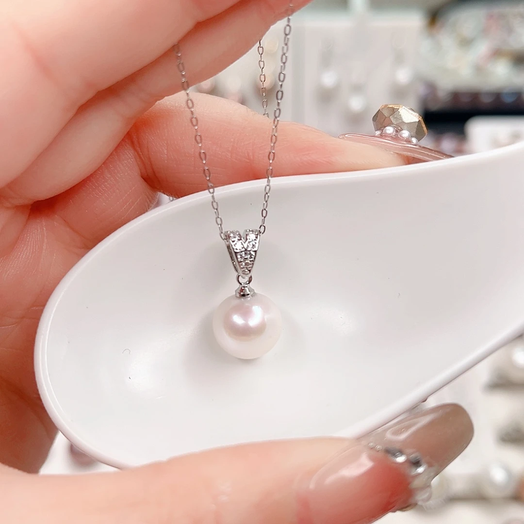 淡水珍珠吊坠(赠链)合金