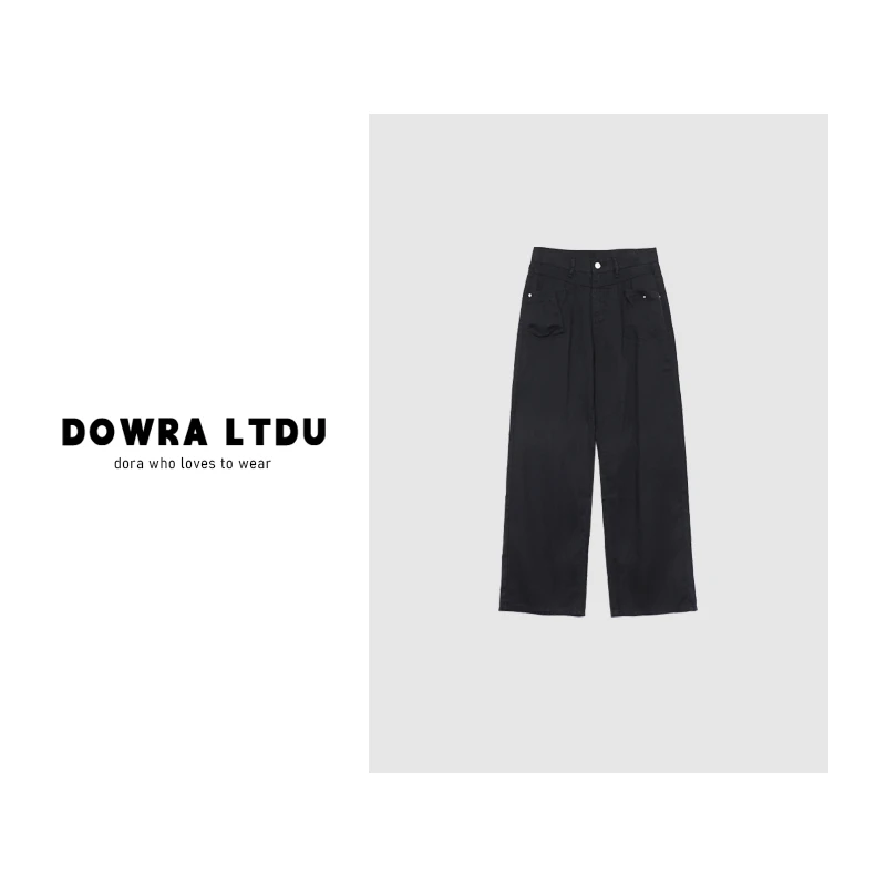 朵拉【】2024年冬季新款单纽扣百搭牛仔裤LANZ-563221