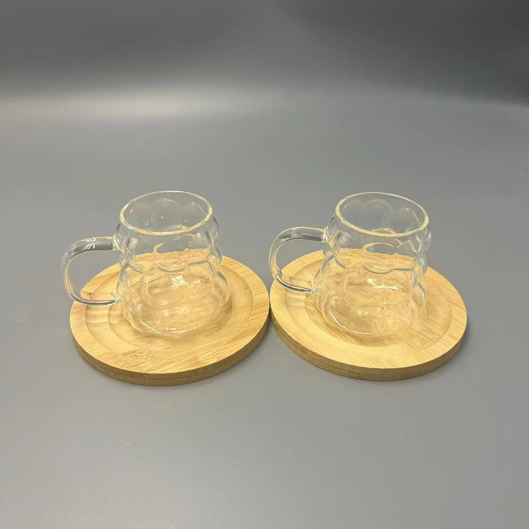 K251641 2个葡萄玻璃杯套装 带杯垫90ml