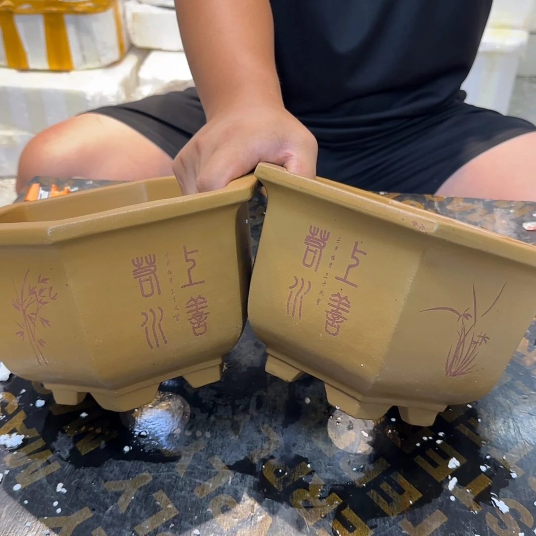 紫砂花盆口径24.15口径