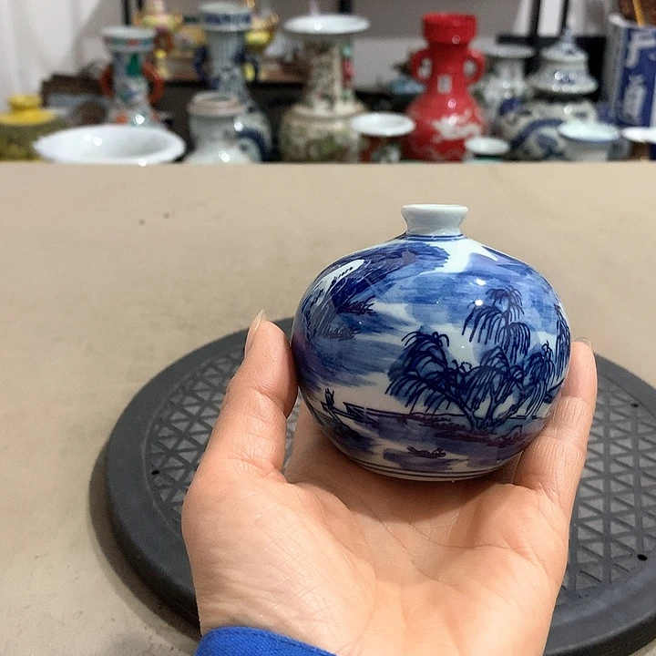 摆件陶博古架陶瓷摆件