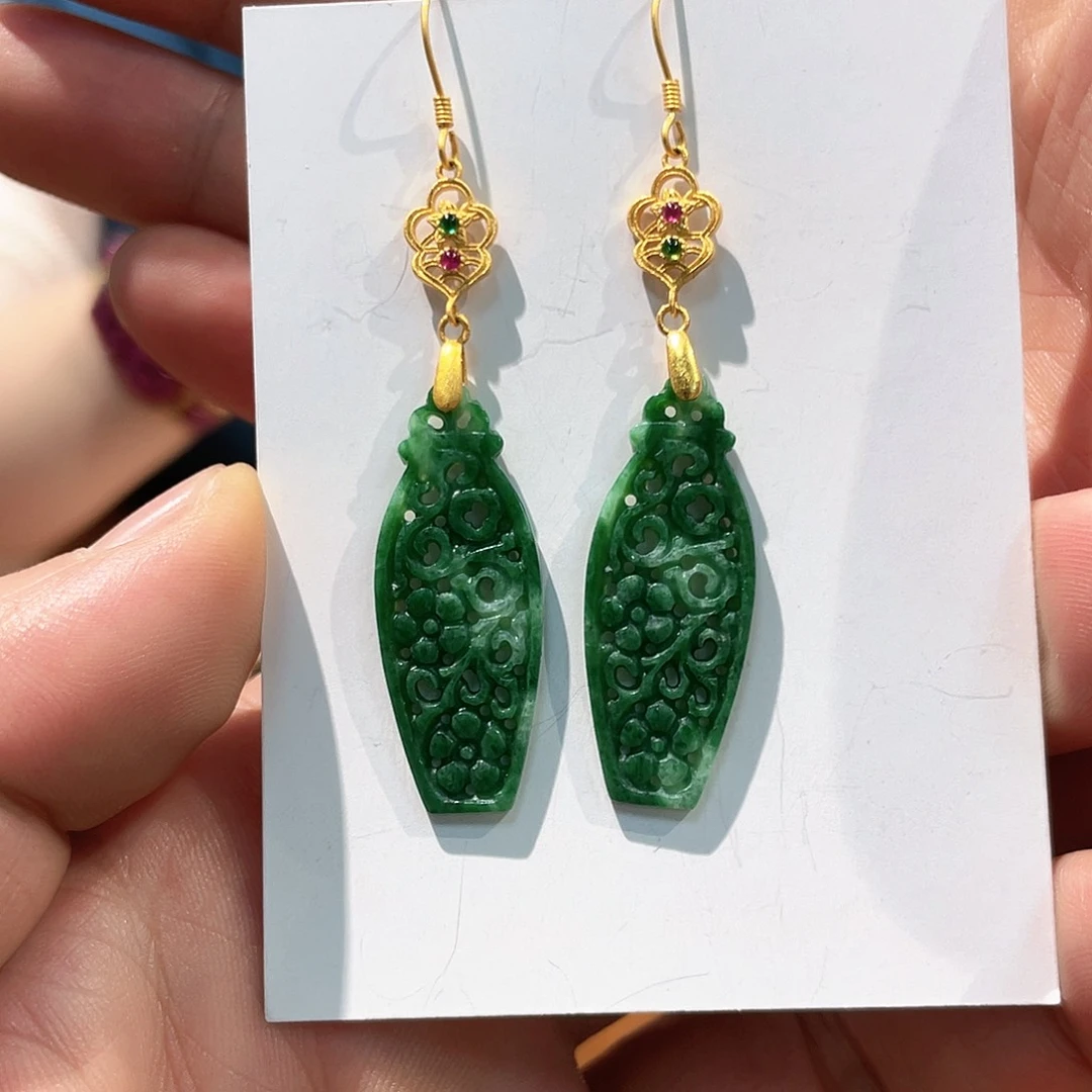 锦纶铁合金耳坠耳饰