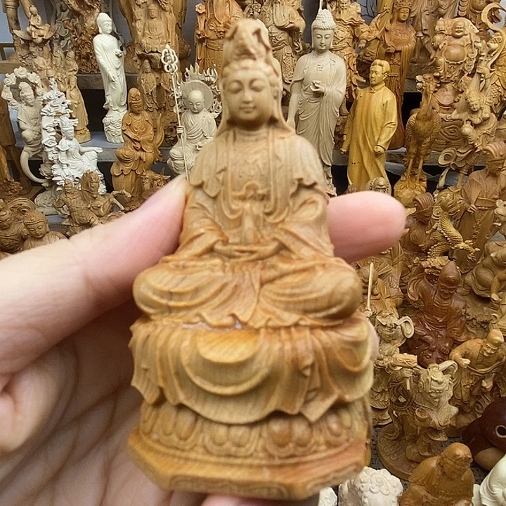 华***鸿柏木（崖柏）净瓶观音