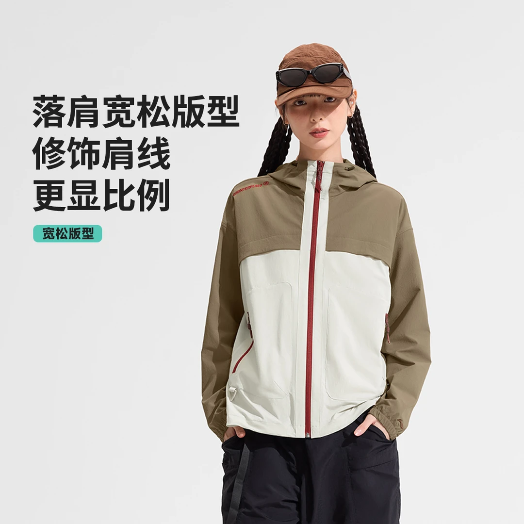 李宁风衣男士女士2025新款户外秋冬外套防泼水情侣运动服AFDVF47