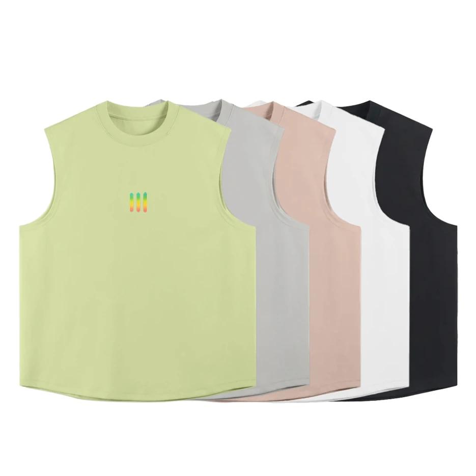 （0098）男士夏季新款无袖上衣休闲运动背心